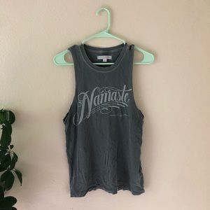 Spiritual Gangster Namaste Grey muscle tank